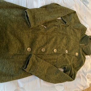 Prana Textured Olive Knit Sweater